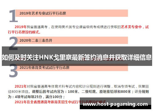 如何及时关注HNK戈里察最新签约消息并获取详细信息