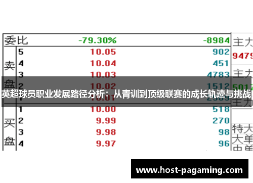 英超球员职业发展路径分析:从青训到顶级联赛的成长轨迹与挑战 英超球员职业发展路径分析:从青训到顶级联赛的成长轨迹与挑战
